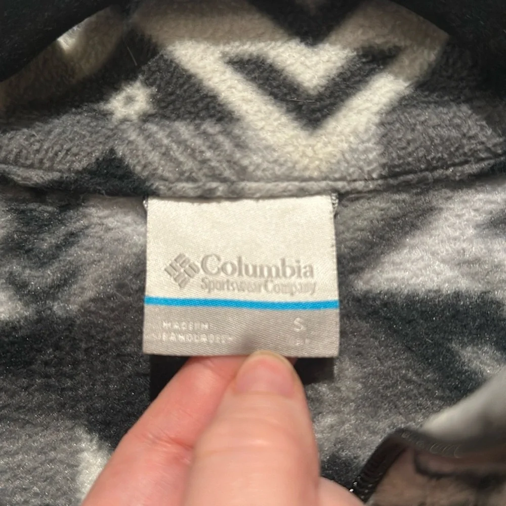 Columbia Boys' Castle‎ Dale Printed Full Zip Fleece - EUC